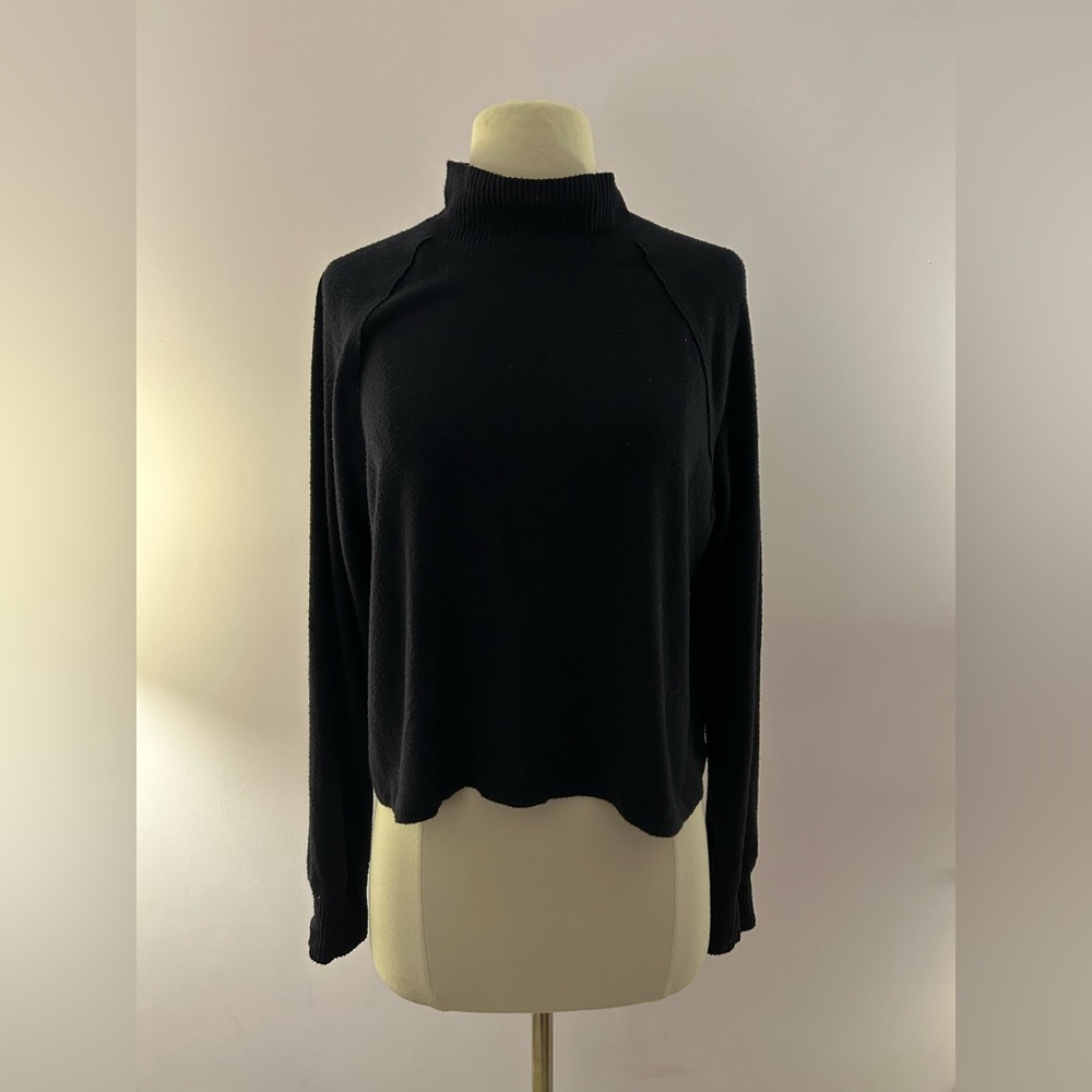 abercrombie & fitch black slim fit turtleneck size medium